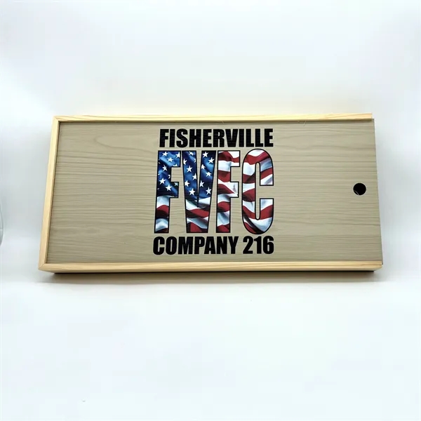 Brown color option for 3 Piece Bbq Set In Wooden Pine Box
