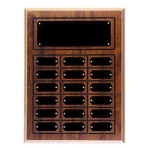 Photo of Cherry Completed Perpetual Plaque With 18 Plates