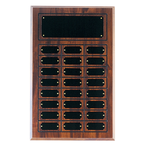 Main photo of Cherry Completed Perpetual Plaque With 24 Plates
