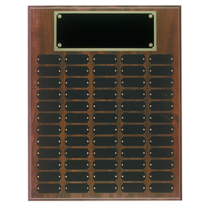 Photo of 16" X 20" Cherry Completed Perpetual Plaque With 60 Plates