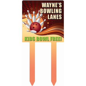 Photo of 7.75" X 15.75" Gloss White Unisub Square Yard Sign