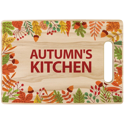Main photo of 11 1/4" X 7 1/2" Full Color Rectangle Wood Cutting Board