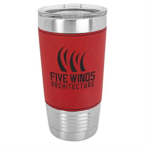 Main photo of 20 Oz. Red Laser Engraved Polar Camel Tumbler With Clear Lid