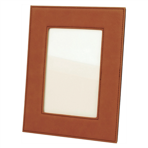 Main photo of Rawhide Leatherette Photo Frame Holds 5" X 7" Photo