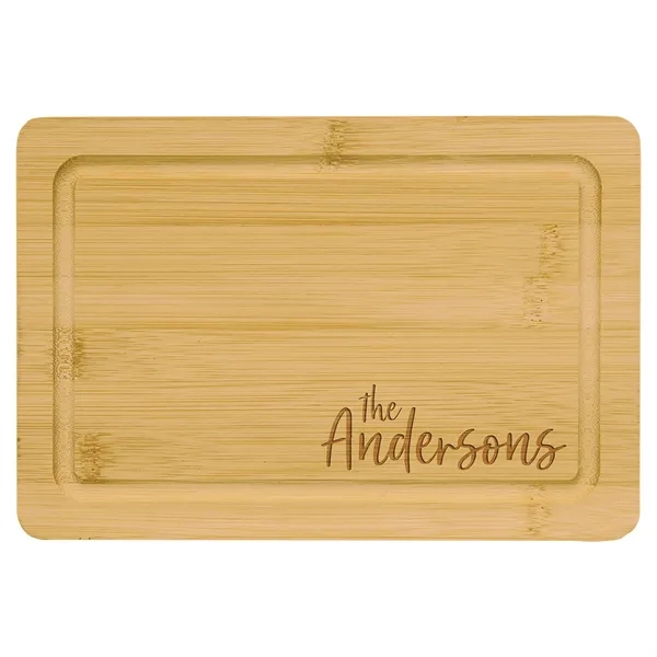 Bamboo color option for 9" X 6" Bamboo Cutting Board With Drip Ring