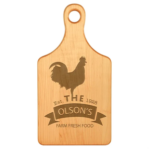 Photo of 13 1/2" X 7" Maple Paddle Shaped Cutting Board