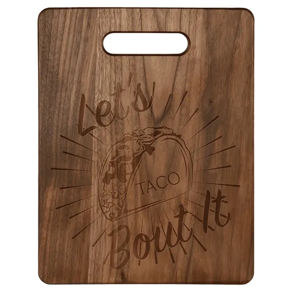 Genuine Walnut color option for 11 1/2" X 8 3/4" Walnut Cutting Board