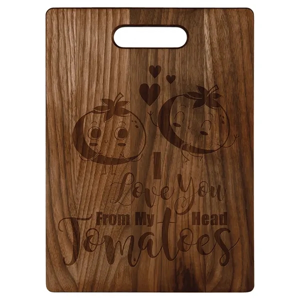 Genuine Walnut color option for 13 3/4" X 9 3/4" Walnut Cutting Board