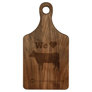 Photo of 13 1/2" X 7" Walnut Paddle Shape Cutting Board
