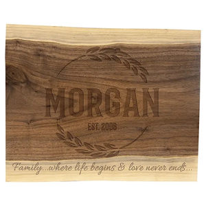 Photo of 11 1/2"X 8 3/4" Black Walnut Cutting And Charcuterie Board