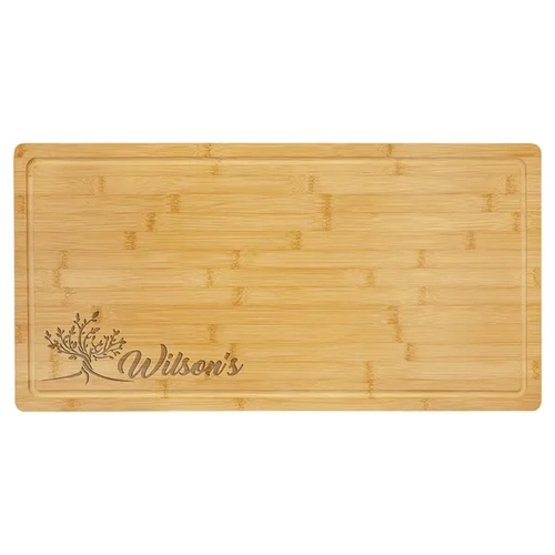 Main photo of 23 3/4" X 12" Bamboo Cutting Board With Drip Ring