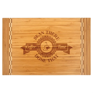 Photo of 18 1/4" X 12" Bamboo Cutting Board With Butcher Block Inlay