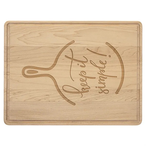 Photo of 11 1/2" X 8 3/4" Maple Cutting Board With Drip Ring