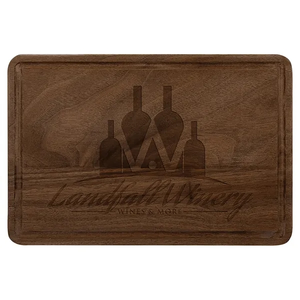 Photo of 9" X 6" Walnut Cutting Board With Drip Ring