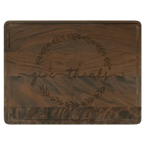Photo of 11 1/2" X 8 3/4" Walnut Cutting Board With Drip Ring