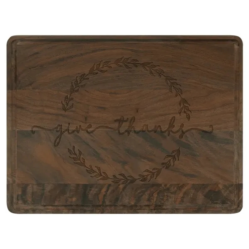 Main photo of 11 1/2" X 8 3/4" Walnut Cutting Board With Drip Ring