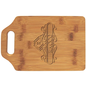 Photo of 9" X 6" Bamboo Cutting Board With Handle
