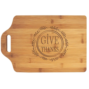 Photo of 15" X 10 1/4" Bamboo Cutting Board With Handle