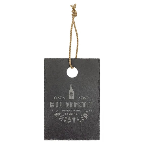 Main photo of 9" X 6" Rectangle Slate Cutting Board With Hanger String