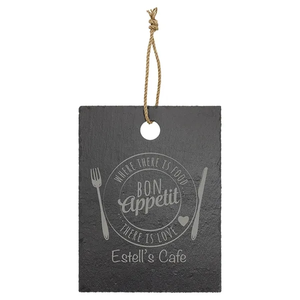 Photo of 11 1/2" X 8 3/4" Rectangle Slate Cutting Board W/ Hanger