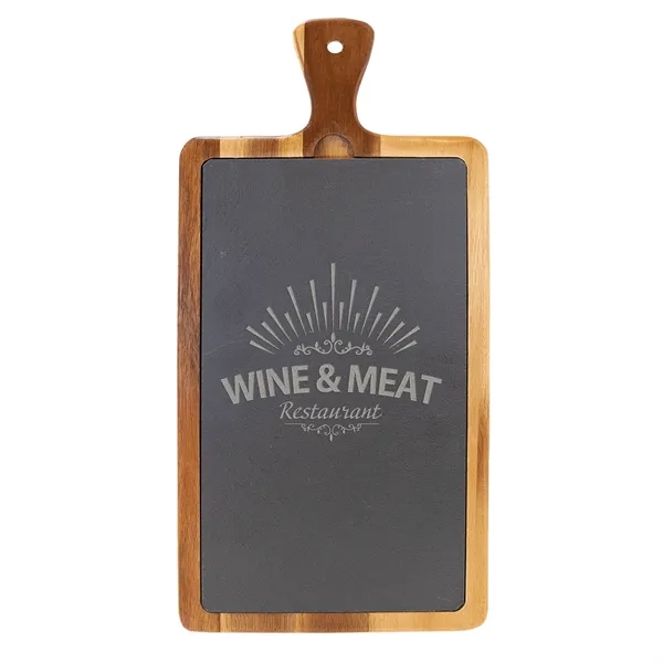 Slate-Acacia Wood color option for 16" X 7 3/4" Acacia Wood/Slate Cutting Board