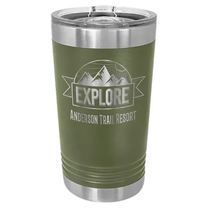 Photo of Polar Camel Olive Green 16 Oz. Pint With Slider Lid