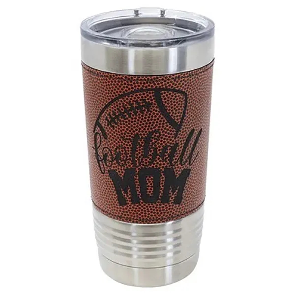 Brown color option for Polar Camel 20 Oz. Football Tumbler With Slider Lid