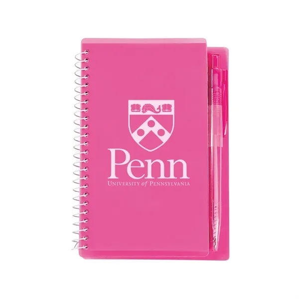 Pink Hot color option for Notebook & Pen Set