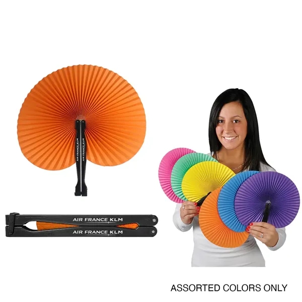Assorted color option for Colorful Paper Fan