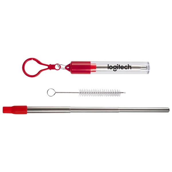 Red color option for Collapsible Straw Set
