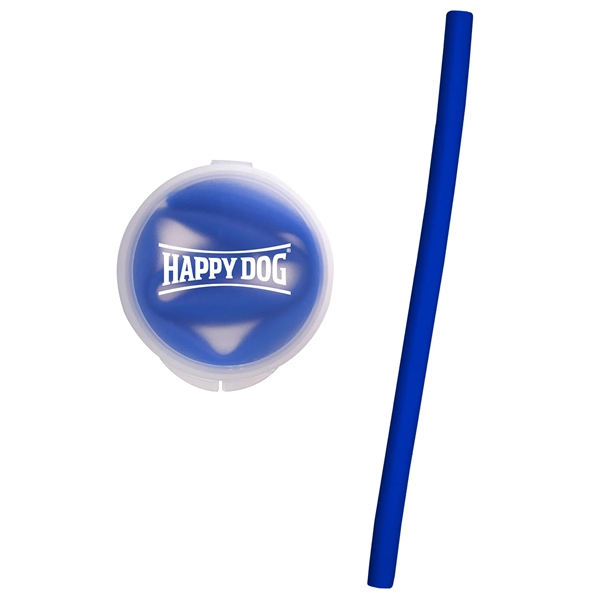 Royal Blue color option for Silicone Straw W/ Case