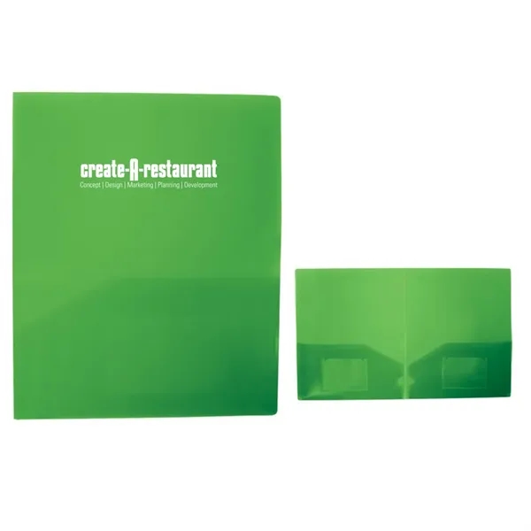 Green Lime color option for 2 Pocket Folder