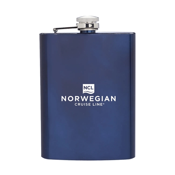 Blue color option for 8 Oz. Flask