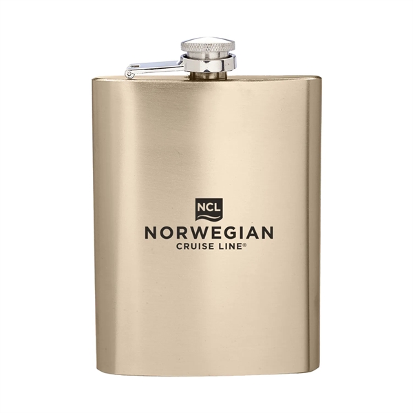 Gold color option for 8 Oz. Flask