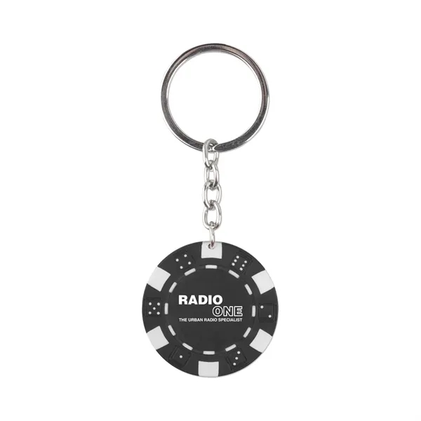 Black color option for Poker Chip Key Chain