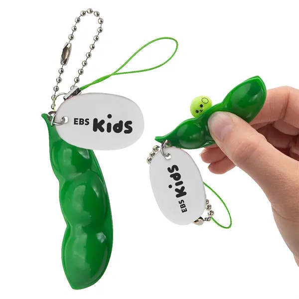 Green color option for Pea Pod Fidget Key Chain
