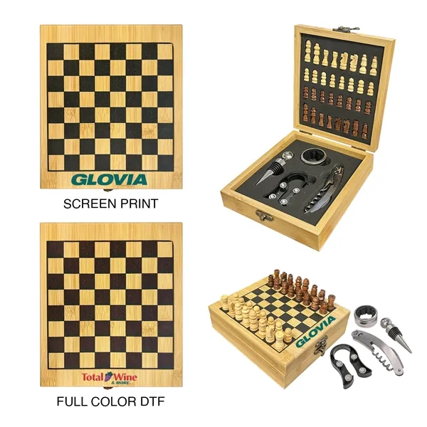 Multi Color color option for Chess Board & Wine Set