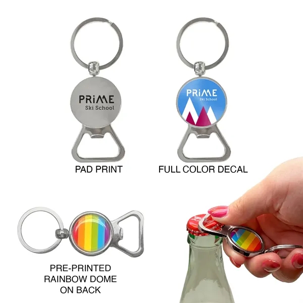 Rainbow color option for Bottle Opener Keychain