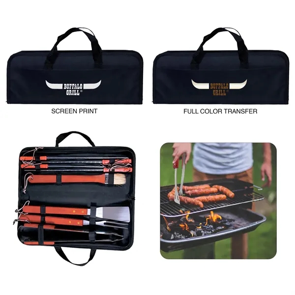 Black color option for 9 Piece Bbq Set
