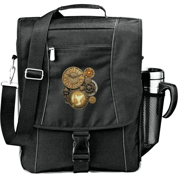 Black (Bk) color option for Verona Vertical 15" Computer Briefcase