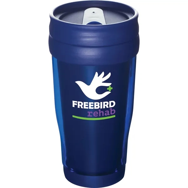Translucent Blue (Tbl) color option for Columbia 16oz Insulated Tumbler