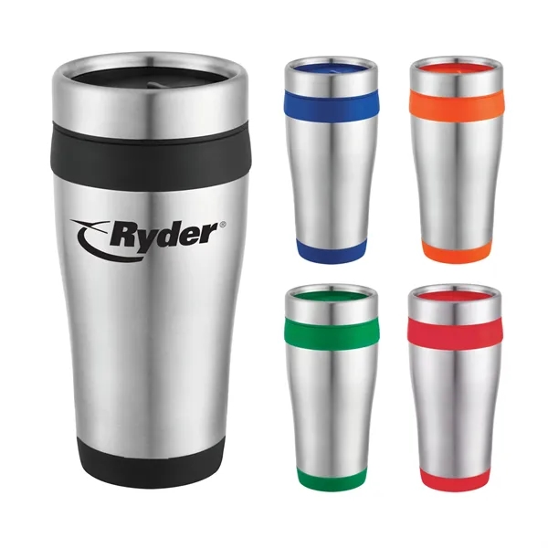Stainless Steel/Black (Ssbk) color option for Carmel 16oz Travel Tumbler