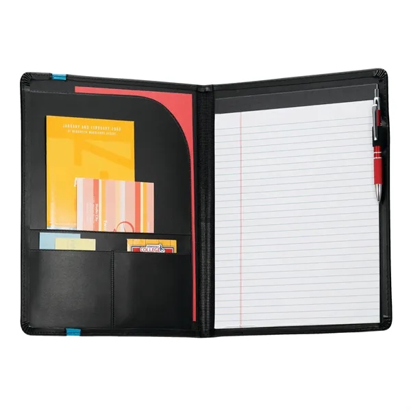 Black W/Blue(Bkbl) color option for Fsc® Mix Session Padfolio