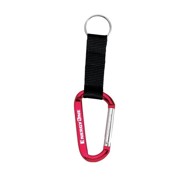 Red (Re) color option for Large Carabiner Key Ring