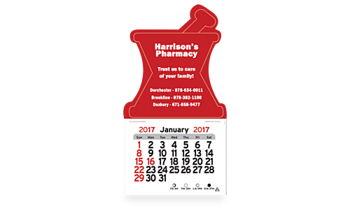 Photo of Simple Stick Calendar   Pharmacy