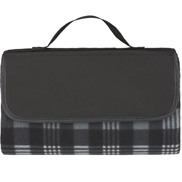 Black W/Gray Plaid (Bk) color option for Park Fleece Blanket