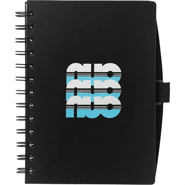 Black (Bk) color option for Fsc® Mix 5.5" X 7" Coordinator Spiral Notebook