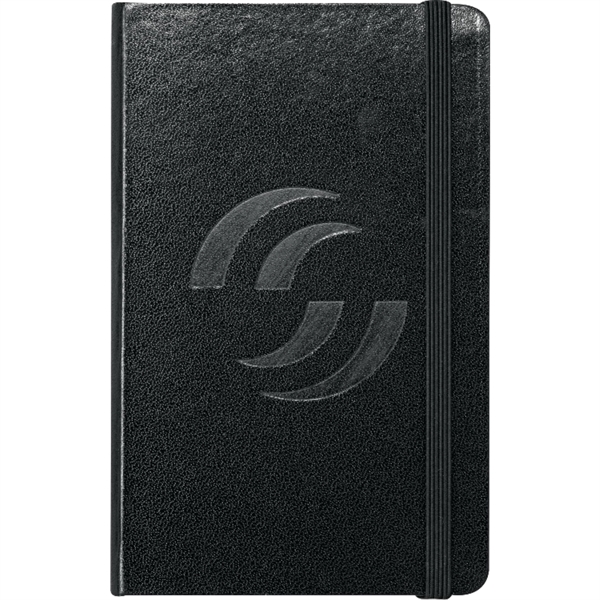 Black (Bk) color option for Fsc® Mix 3.5" X 5" Ambassador Pocket Bound Journal
