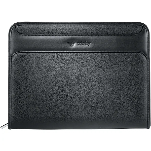 Black (Bk) color option for Fsc® Mix Burke Zippered Padfolio