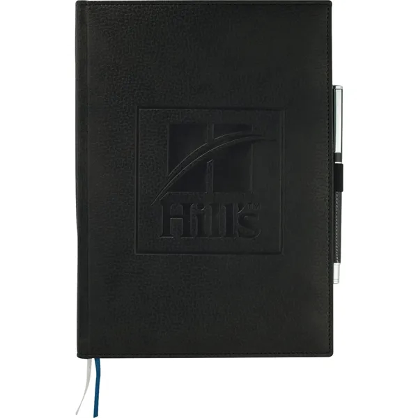 Black (Bk) color option for Fsc® Mix 7" X 10" Vicenza Large Bound Journal